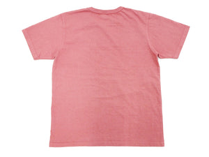 Studio D'artisan T-shirt Men's Natural Dye Plain Short Sleeve Tee SP-098B Earth-Toned Red Hinode