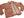 Studio D'artisan Denim Jacket SP-109 Men's 16oz. Natural Persimmon Tannin-Dyed Slub Selvedge Denim 1953 Type 2 Style Jean Jacket Reddish-brown One-Wash