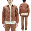 Load image into Gallery viewer, Studio D'artisan Denim Jacket SP-109 Men's 16oz. Natural Persimmon Tannin-Dyed Slub Selvedge Denim 1953 Type 2 Style Jean Jacket Reddish-brown One-Wash
