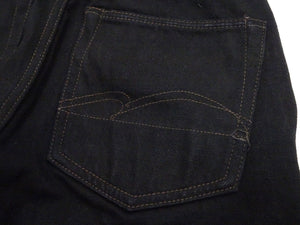 Studio D'artisan Mud-Dyed Black Denim Jeans Men's Regular Straight Fit Button-Fly 18oz. Amami Dorozome Selvedge Denim Pants SP-120 One-Wash