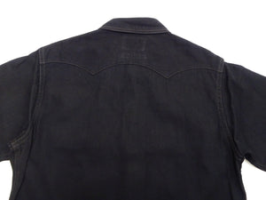 Studio D'artisan Black Western Shirt Men's Casual Amami Mud-Dyed Long Sleeve Snap-Up Shirt SDA SP-124