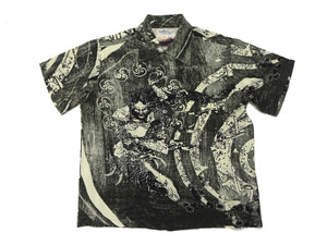 Sun Surf Hawaiian Shirt Men's Japanese Art Katsushika Hokusai Short Sleeve Aloha Shirt SS39133 119 Black