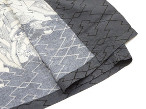 Sun Surf Men's Japanese Art Short Sleeve Shirt - Katsushika Hokusai Graphic in Classic Hawaiian Shirt Style SS39460 119 Charcoal-Black