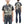 Sun Surf Men's Japanese Art Short Sleeve Shirt - Katsushika Hokusai Graphic in Classic Hawaiian Shirt Style SS39460 119 Charcoal-Black