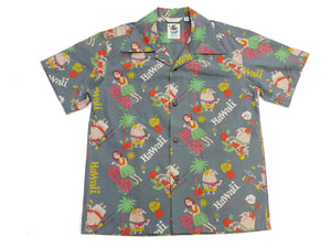 Sun Surf Men's Cotton Hawaiian Shirt - Uncle Torys Graphic Design - Short-Sleeve Aloha Shirt "TRIP TO HAWAII" SS39537 119 Faded-Black