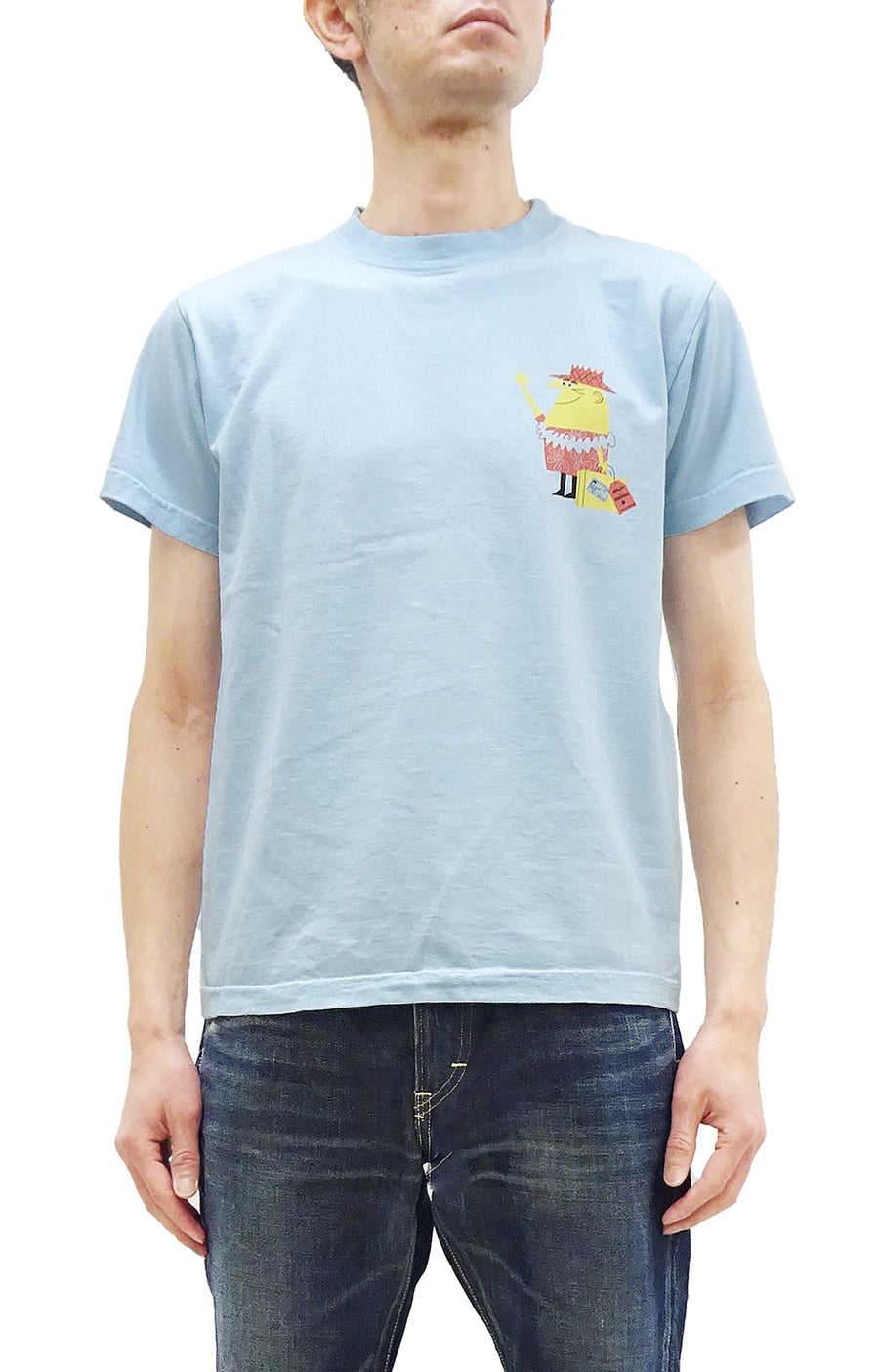 Sun Surf T-shirt Men's Uncle Torys Sailing to Paradise Graphic Short Sleeve Hawaiian Tee SS79386 125 Light-Blue