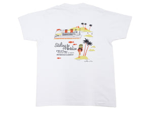 Sun Surf T-shirt Men's Uncle Torys Sailing to Paradise Graphic Short Sleeve Hawaiian Tee SS79386 101 White