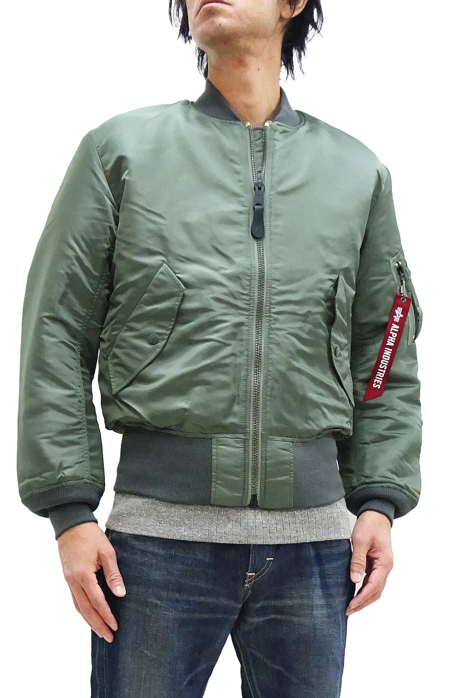 shop M RODEO-JAPAN – Alpha MA-1 Industries E-Type Pine-Avenue Flight Jacket of MA1 Men\'s Reproduction Clothes