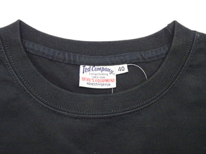 Tedman T-Shirt Men's Lucky Devil Logo Graphic Short Sleeve Tee Efu-Shokai TDSS-553 Black