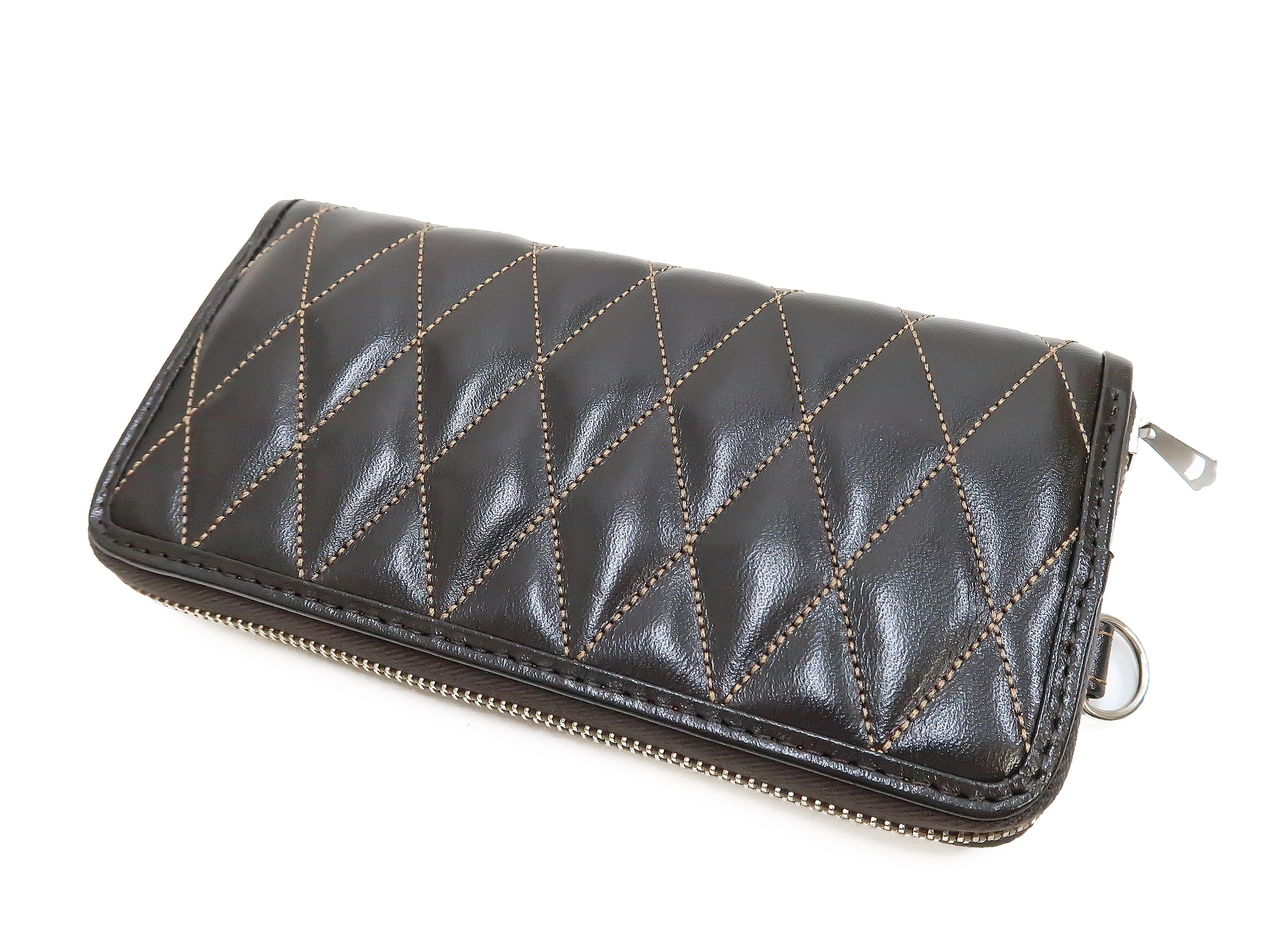 TOYS McCOY Wallet Men's Casual Quilted Leather Wallet Zip