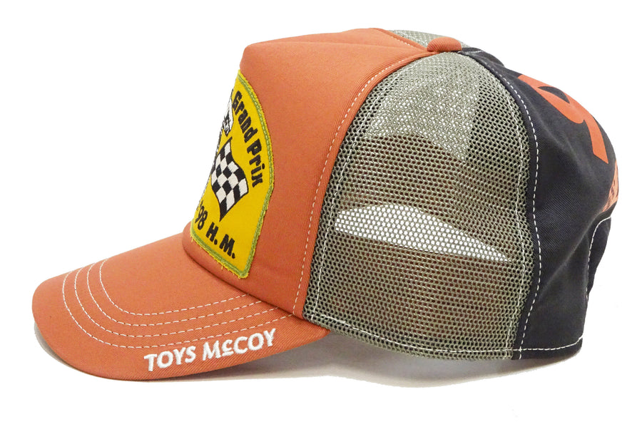 TOYS McCOY Cap Men's Casual Steve McQueen Mesh Cap Mesh Side Baseball Hat TMA2314 Orange