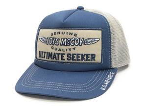 TOYS McCOY Cap Men's Casual Brand Logo Custom Patch Hat Mesh Cap Mesh Side Baseball Hat TMA2316 Saxe-Blue