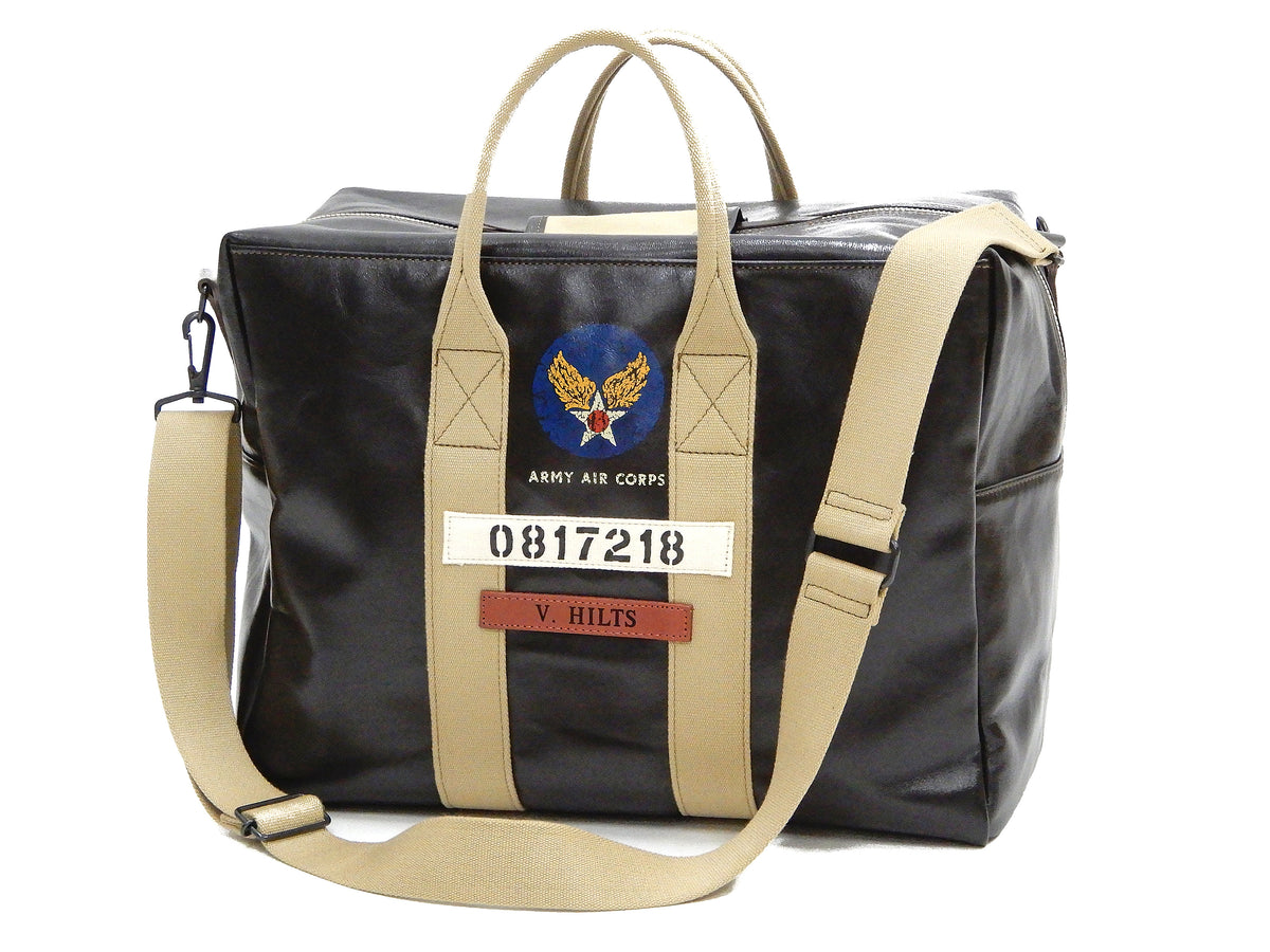 TOYS McCOY Bag Aviators Kit Bag Men's Steve McQueen Leather Duffle Bag