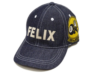 TOYS McCOY Denim Cap Men's Felix the Cat Denim Baseball Hat TMA2401 Deep Blue Indigo