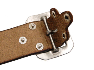 TOYS McCOY Leather Belt Men's Ccasual Chromexcel Steerhide Garrison Belt TMA2406 060 Brown