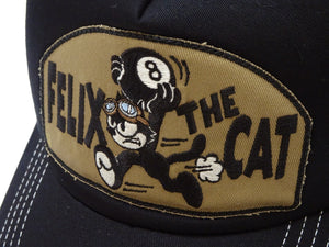 TOYS McCOY Felix the Cat Trucker Hat Men's Casual Baseball Cap with Mesh Side Panels TMA2408 Black