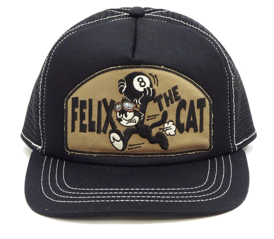 TOYS McCOY Felix the Cat Trucker Hat Men's Casual Baseball Cap with Mesh Side Panels TMA2408 Black