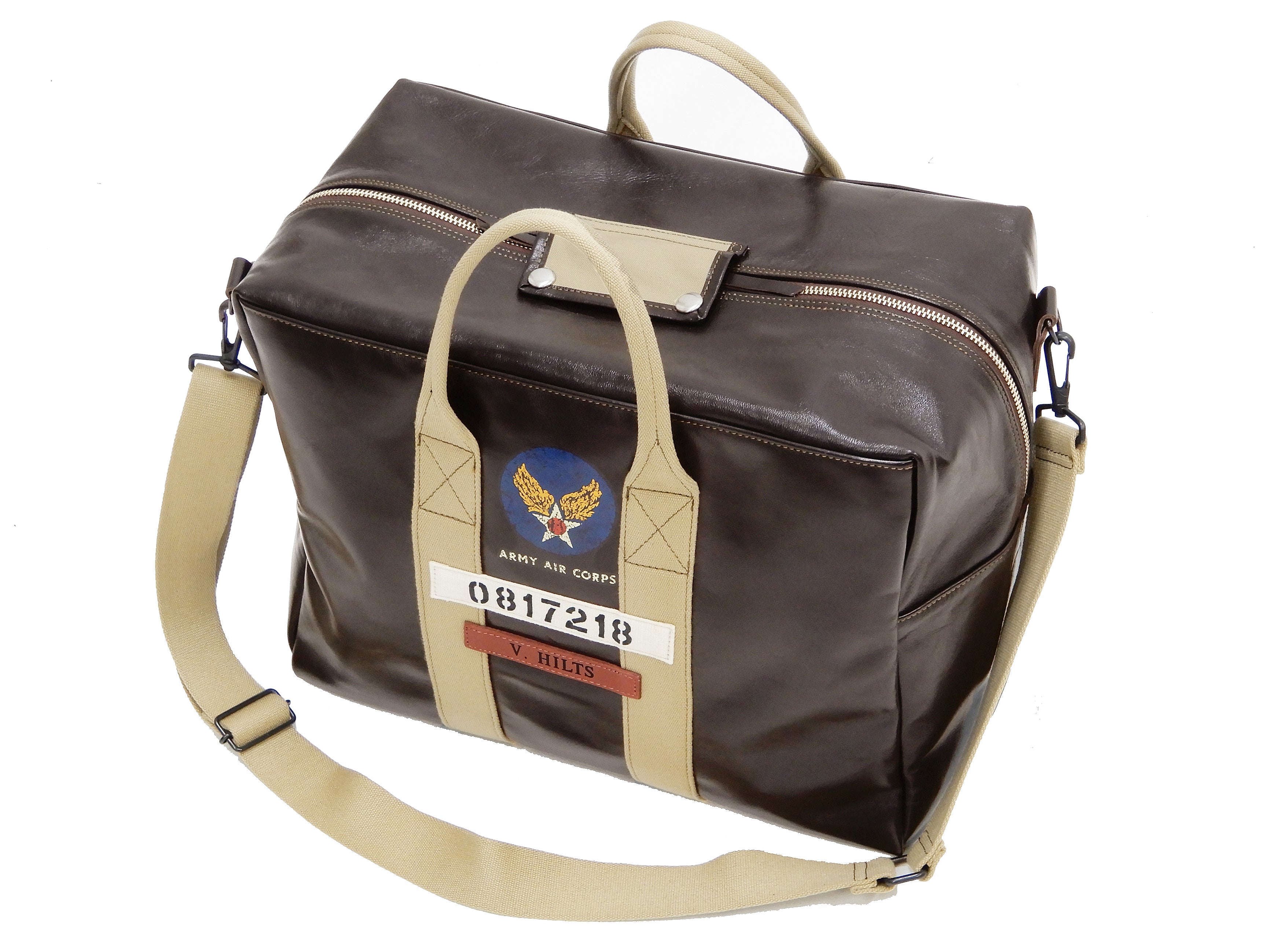 TOYS McCOY Bag Aviators Kit Bag Men's Steve McQueen Leather Duffle Bag ...