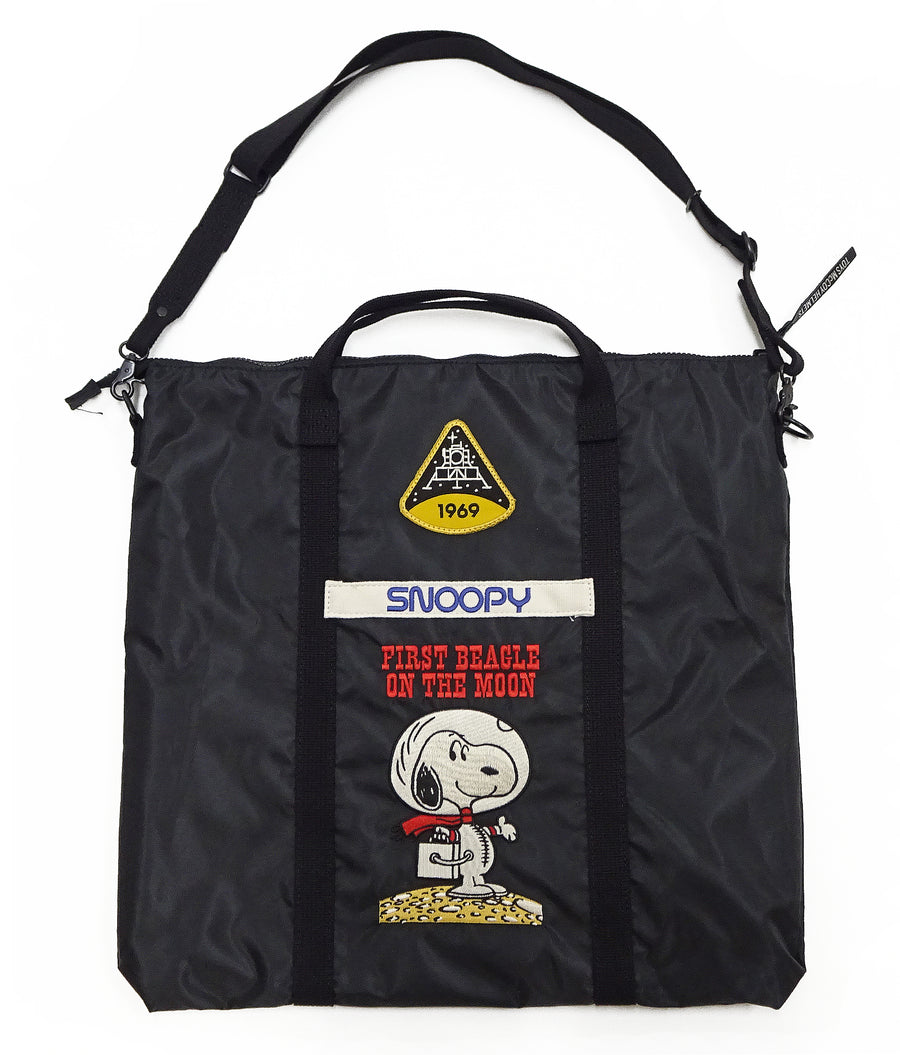 TOYS McCOY Bag Men's Casual Astronaut Snoopy Nylon Shoulder Bag Inspired by USAF Military Helmet Bag TMA2411 030 Black