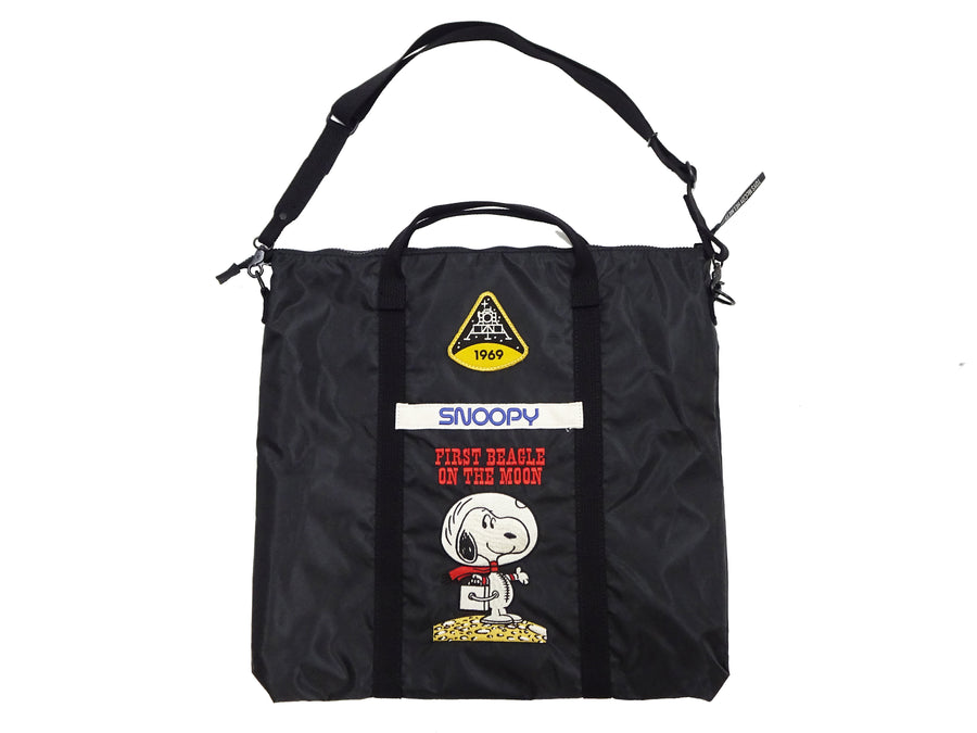 TOYS McCOY Bag Men's Casual Astronaut Snoopy Nylon Shoulder Bag Inspired by USAF Military Helmet Bag TMA2411 030 Black