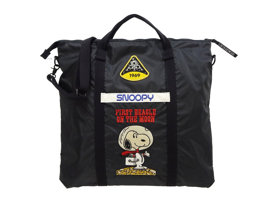 TOYS McCOY Bag Men's Casual Astronaut Snoopy Nylon Shoulder Bag Inspired by USAF Military Helmet Bag TMA2411 030 Black