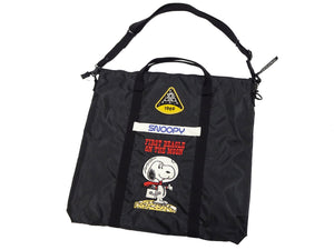 TOYS McCOY Bag Men's Casual Astronaut Snoopy Nylon Shoulder Bag Inspired by USAF Military Helmet Bag TMA2411 030 Black