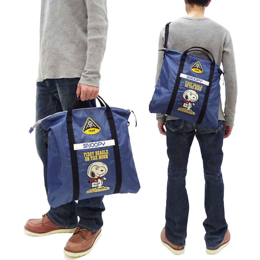 TOYS McCOY Bag Men's Casual Astronaut Snoopy Nylon Shoulder Bag Inspired by USAF Military Helmet Bag TMA2411 121 Dusty Blue