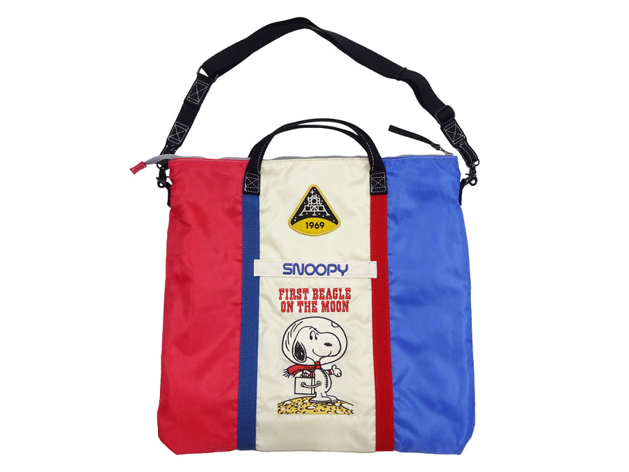 TOYS McCOY Bag Men's Casual Astronaut Snoopy Nylon Shoulder Bag Inspired by USAF Military Helmet Bag TMA2411 012 Tricolor