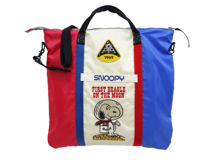 TOYS McCOY Bag Men's Casual Astronaut Snoopy Nylon Shoulder Bag Inspired by USAF Military Helmet Bag TMA2411 012 Tricolor