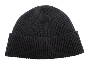 TOYS McCOY Watch Cap Men's Casual Wool Knit Hat With Fold-Up Cuff Inspired By Military Styles from WWII TMA2417 030 Black