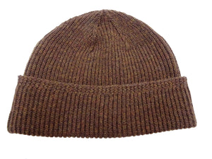 TOYS McCOY Watch Cap Men's Casual Wool Knit Hat With Fold-Up Cuff Inspired By Military Styles from WWII TMA2417 091 Maroon (reddish-brown)