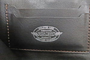 TOYS McCOY Wallet Men's Casual Quilted Leather Middle Wallet with L-shaped Zip Closure TMA2420 050 Brown