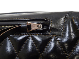 TOYS McCOY Bag Men's Casual Genuine Horsehide Quilted Leather Sling Bag Waist Pack TMA2422 030 Black