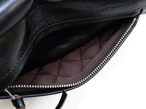 TOYS McCOY Bag Men's Casual Genuine Horsehide Quilted Leather Sling Bag Waist Pack TMA2422 030 Black
