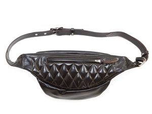 TOYS McCOY Bag Men's Casual Genuine Horsehide Quilted Leather Sling Bag Waist Pack TMA2422 050 Brown