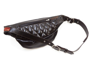 TOYS McCOY Bag Men's Casual Genuine Horsehide Quilted Leather Sling Bag Waist Pack TMA2422 050 Brown