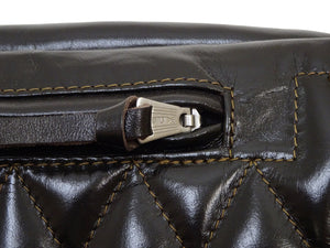 TOYS McCOY Bag Men's Casual Genuine Horsehide Quilted Leather Sling Bag Waist Pack TMA2422 050 Brown