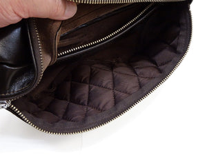 TOYS McCOY Bag Men's Casual Genuine Horsehide Quilted Leather Sling Bag Waist Pack TMA2422 050 Brown