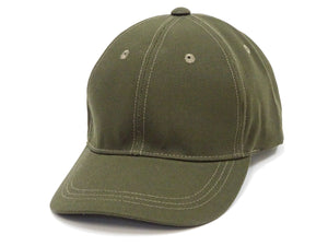 TOYS McCOY Plain Trucker Hat (No-Mesh) Men's Casual Cotton Oxford Solid Color Baseball Cap TMA2426 Olive