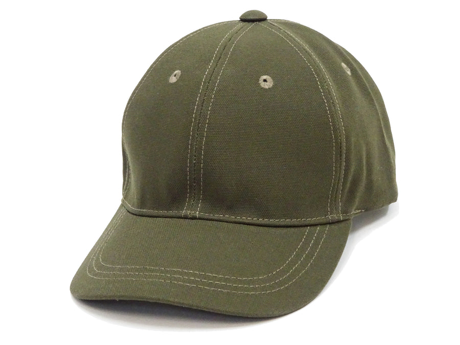 TOYS McCOY Plain Trucker Hat (No-Mesh) Men's Casual Cotton Oxford Solid Color Baseball Cap TMA2426 Olive