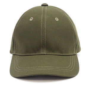 TOYS McCOY Plain Trucker Hat (No-Mesh) Men's Casual Cotton Oxford Solid Color Baseball Cap TMA2426 Olive