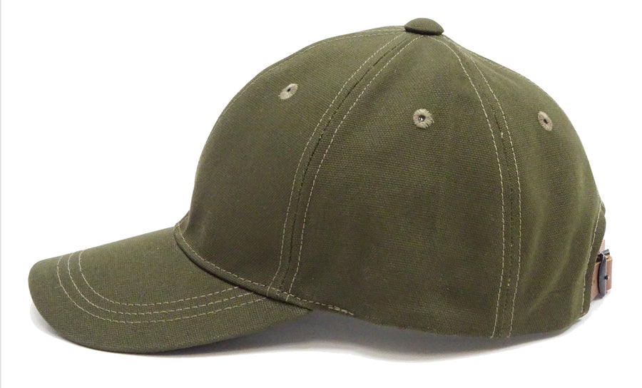 TOYS McCOY Plain Trucker Hat (No-Mesh) Men's Casual Cotton Oxford Solid Color Baseball Cap TMA2426 Olive