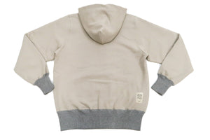 TOYS McCOY Plain Zip-Up Hoodie Men's Vintage Inspired Solid Zip Hooded Sweatshirt TMC2468 040 Sand-Beige