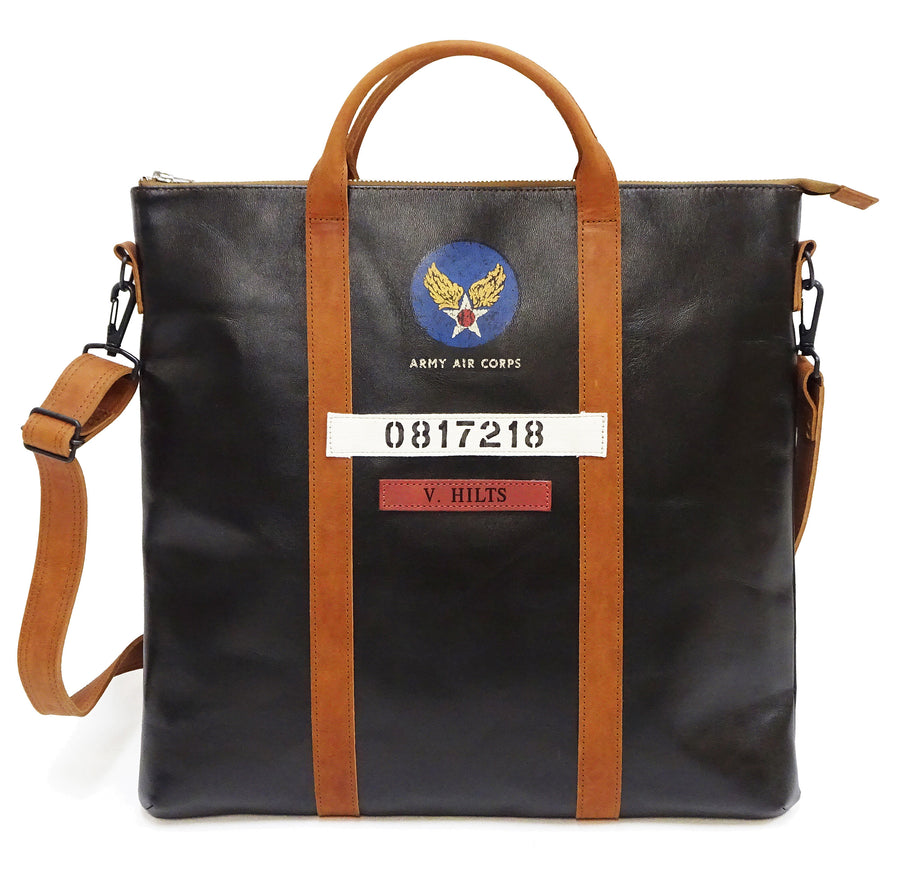 TOYS McCOY Men's Horsehide Leather Shoulder Bag - Inspired by Steve McQueen in The Great Escape - Made in Japan (TMA2521, 051 Dark Seal Brown)