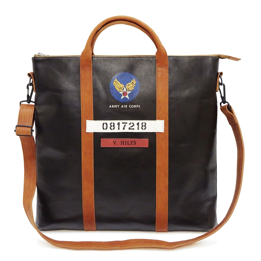 TOYS McCOY Men's Horsehide Leather Shoulder Bag - Inspired by Steve McQueen in The Great Escape - Made in Japan (TMA2521, 051 Dark Seal Brown)