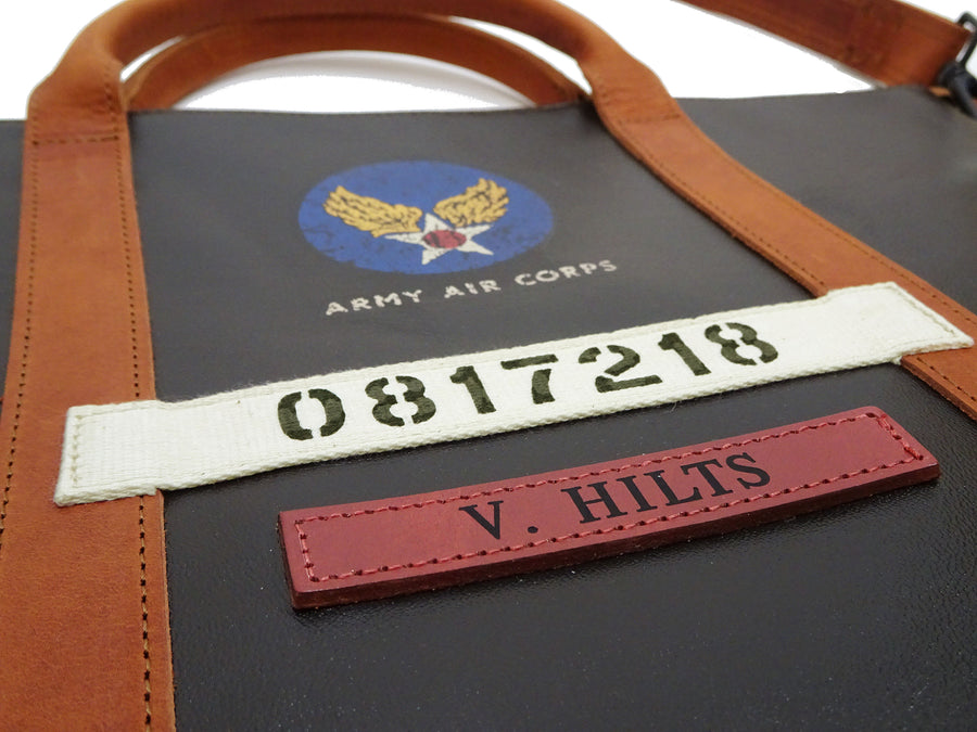 TOYS McCOY Men's Horsehide Leather Shoulder Bag - Inspired by Steve McQueen in The Great Escape - Made in Japan (TMA2521, 051 Dark Seal Brown)