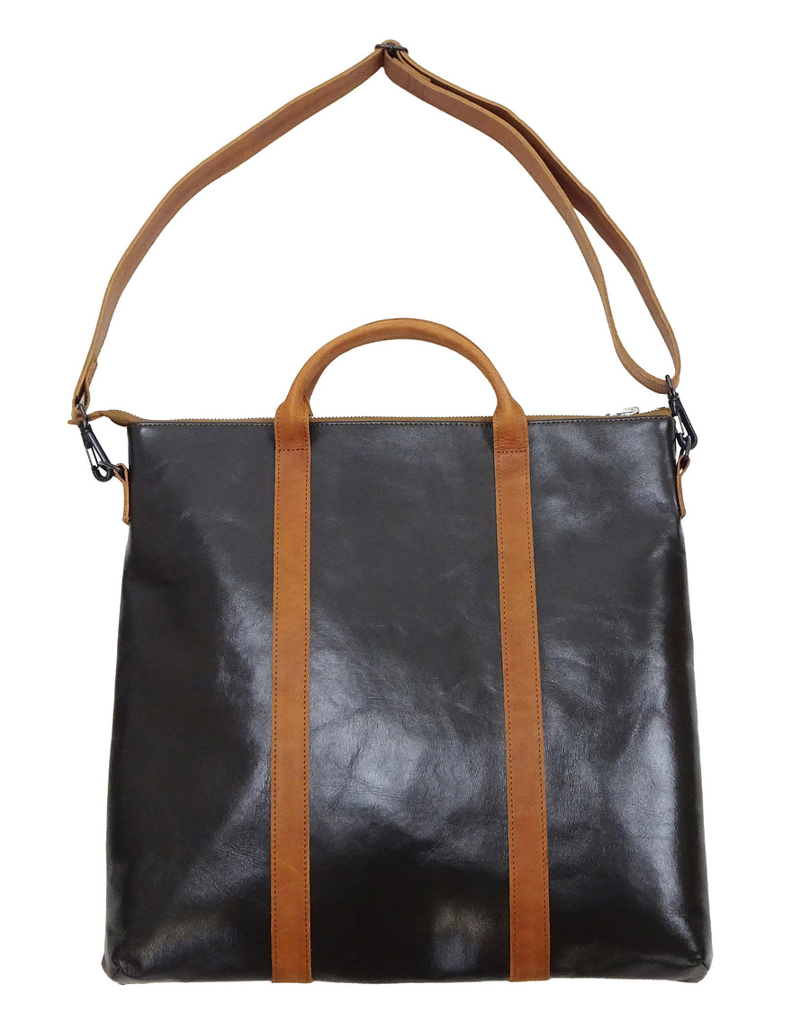 TOYS McCOY Men's Horsehide Leather Shoulder Bag - Inspired by Steve McQueen in The Great Escape - Made in Japan (TMA2521, 051 Dark Seal Brown)