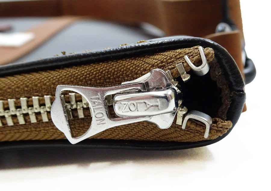 TOYS McCOY Men's Horsehide Leather Shoulder Bag - Inspired by Steve McQueen in The Great Escape - Made in Japan (TMA2521, 051 Dark Seal Brown)