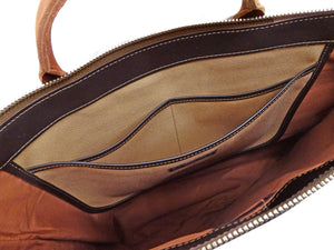 TOYS McCOY Men's Horsehide Leather Shoulder Bag - Inspired by Steve McQueen in The Great Escape - Made in Japan (TMA2521, 051 Dark Seal Brown)