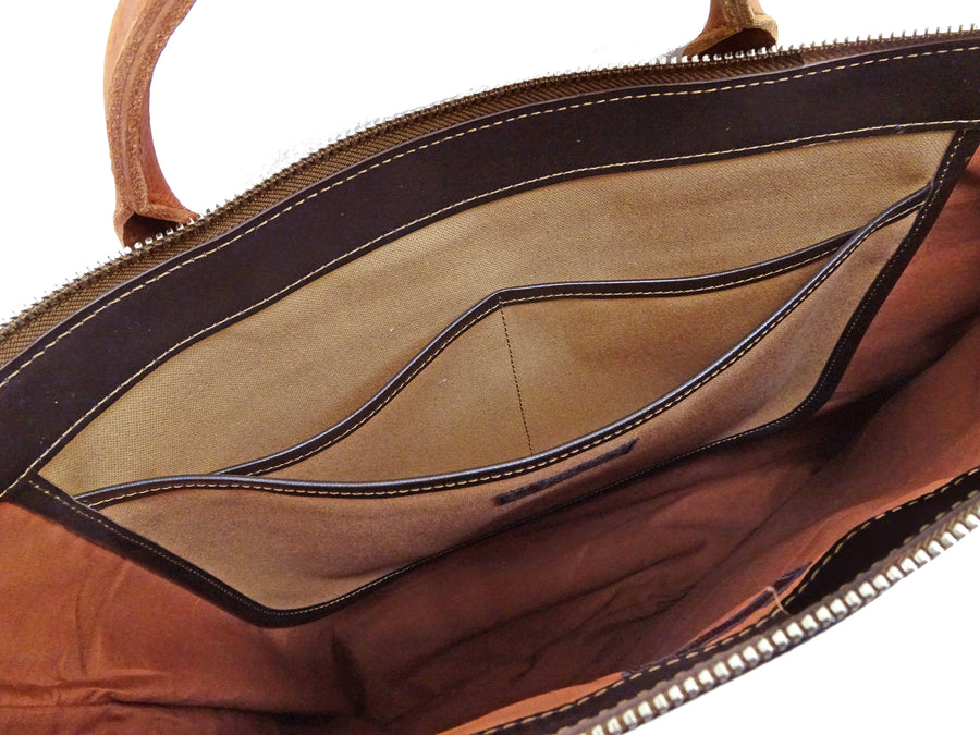 TOYS McCOY Men's Horsehide Leather Shoulder Bag - Inspired by Steve McQueen in The Great Escape - Made in Japan (TMA2521, 051 Dark Seal Brown)